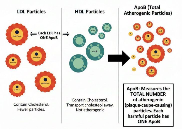 Lipid profile - LDL vs HDL vs ApoB