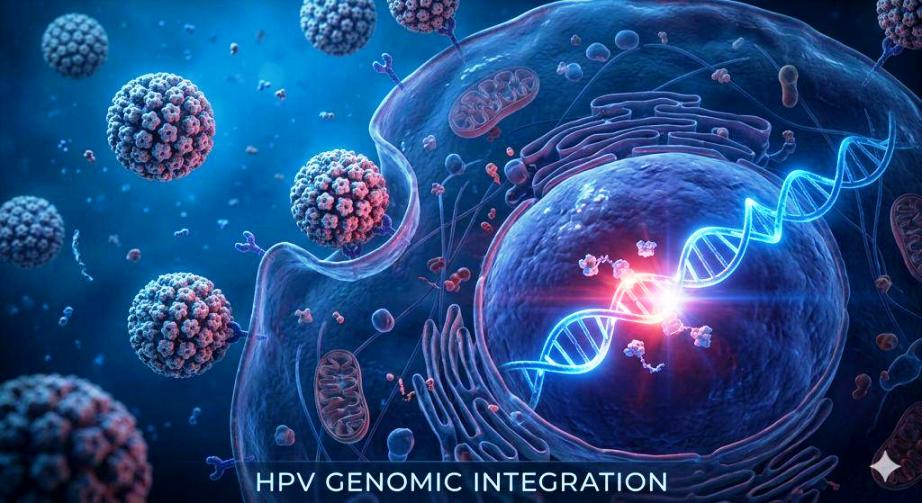 How HPV virus integrating into human cell DNA ?