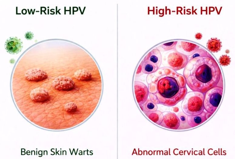 Low Risk HPV vs High Risk HPV
